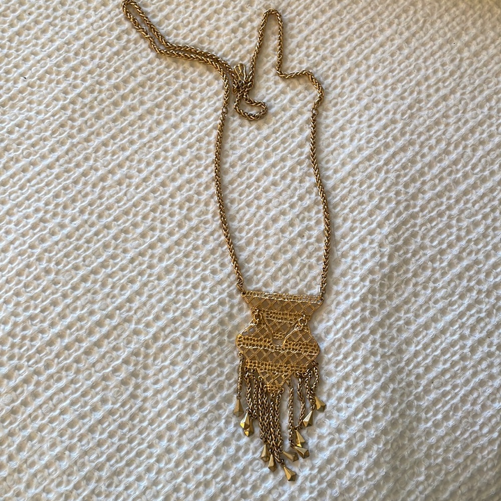 Stela and Dot gold adjustable necklace